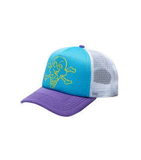 Blue Cones and Bones Trucker Hat