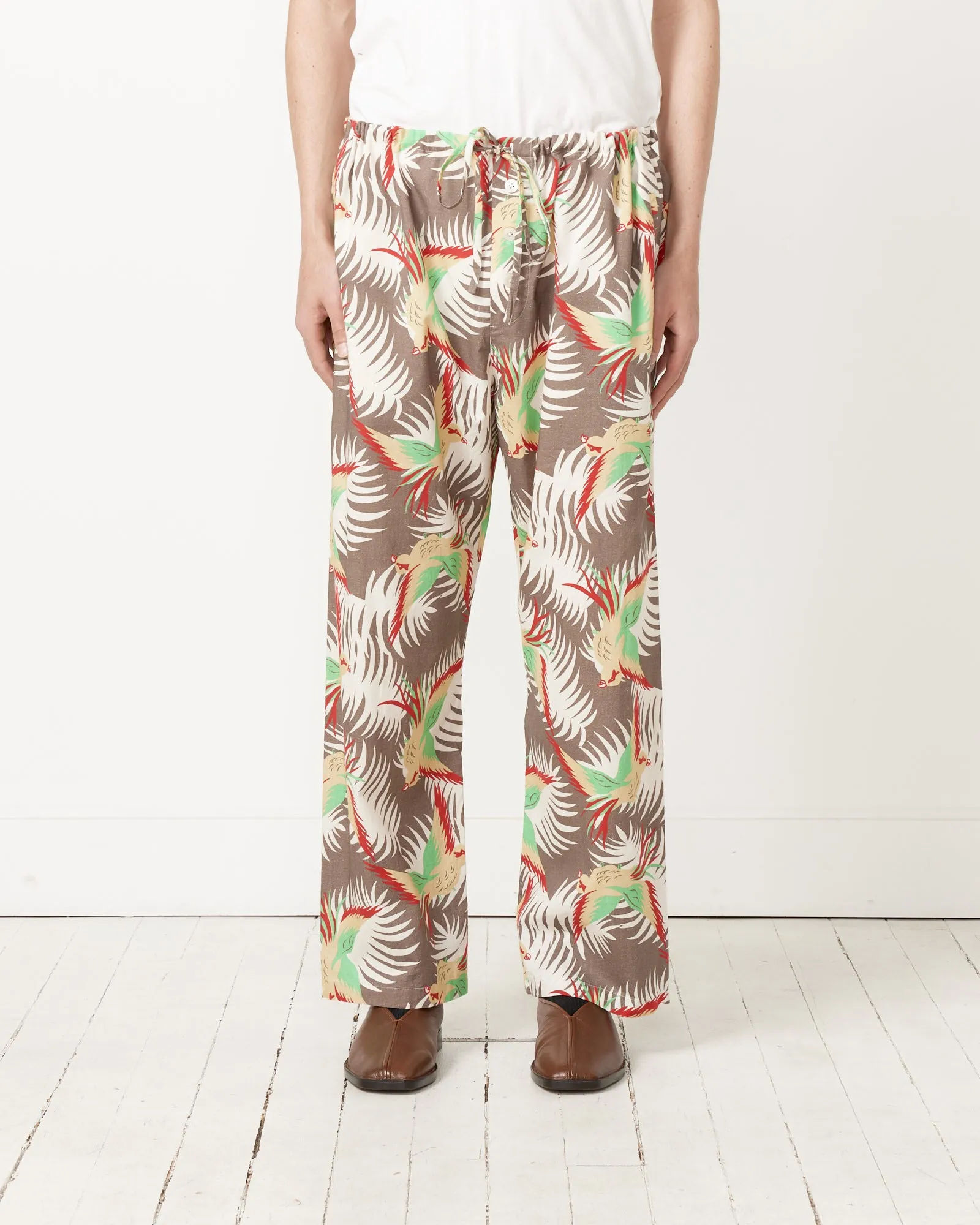 Conure Parrot Print Lounge Pants - Multicolor