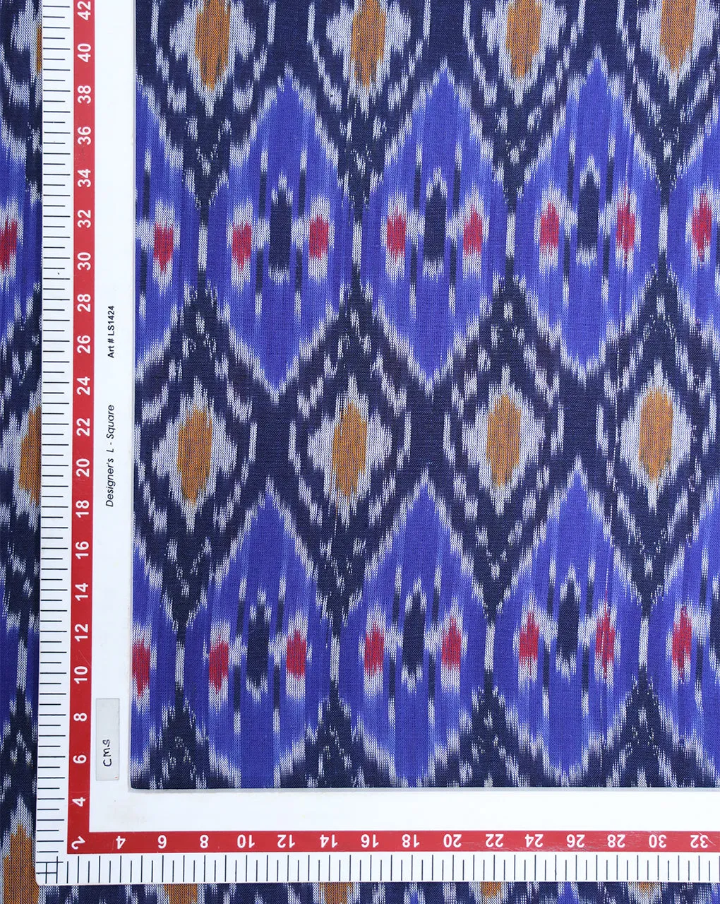 Cotton Ikat Fabric in Yarn-Dyed Design