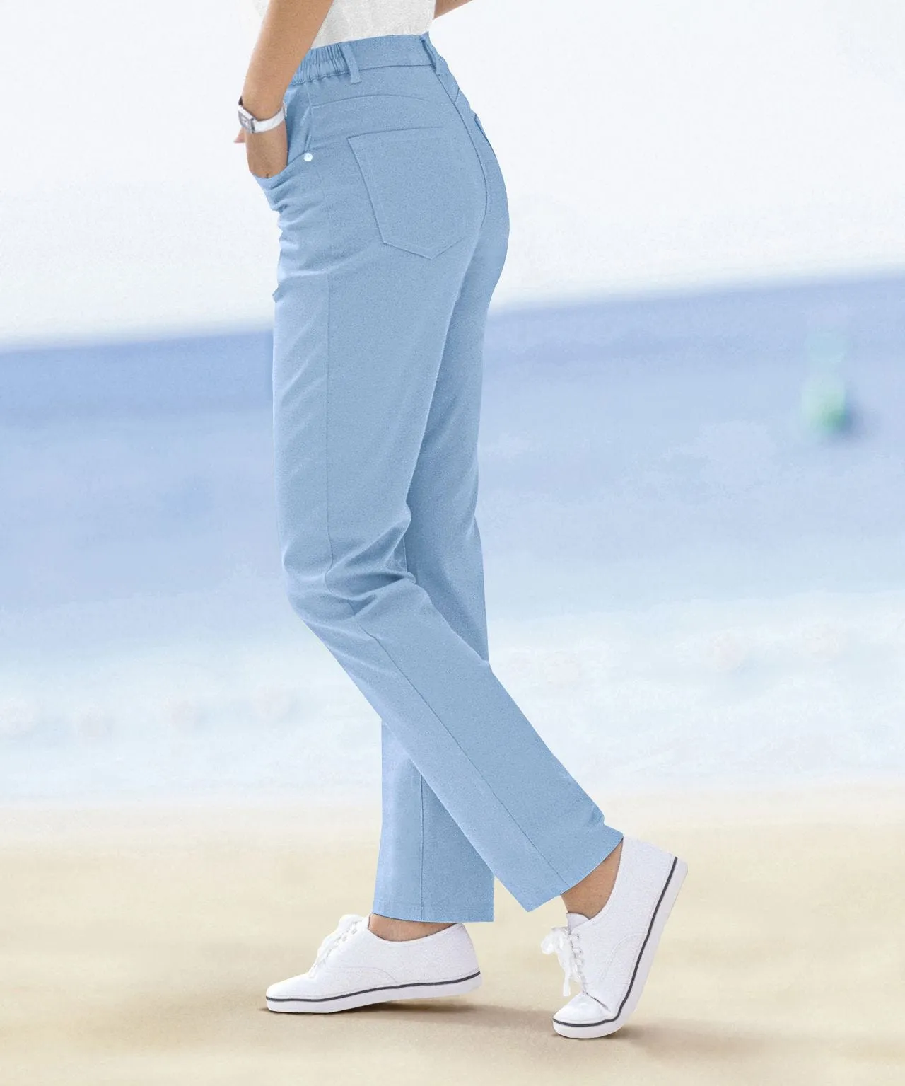 Stretch Cotton Trousers