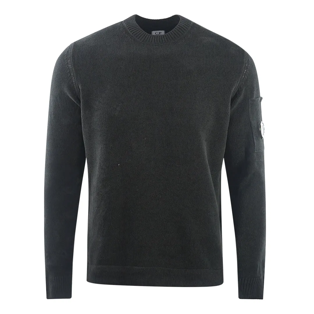 C.P. Company Men's 14CMKN026A Black Sweater - Style 005687G 999