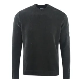 C.P. Company Men's 14CMKN026A Black Sweater - Style 005687G 999