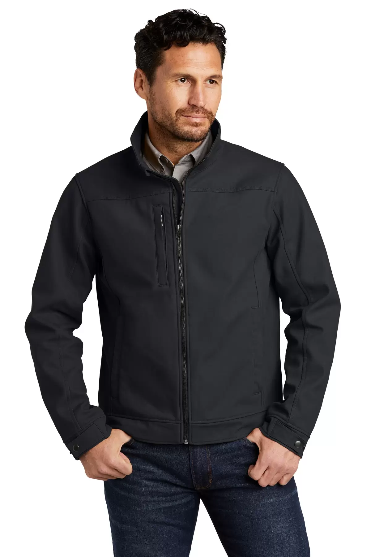 CSJ60 Duck Bonded Soft Shell Jacket - Cornerstone Waterproof Coat