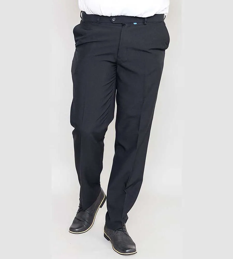 D555 Men's Navy Trousers with Adjustable Waist