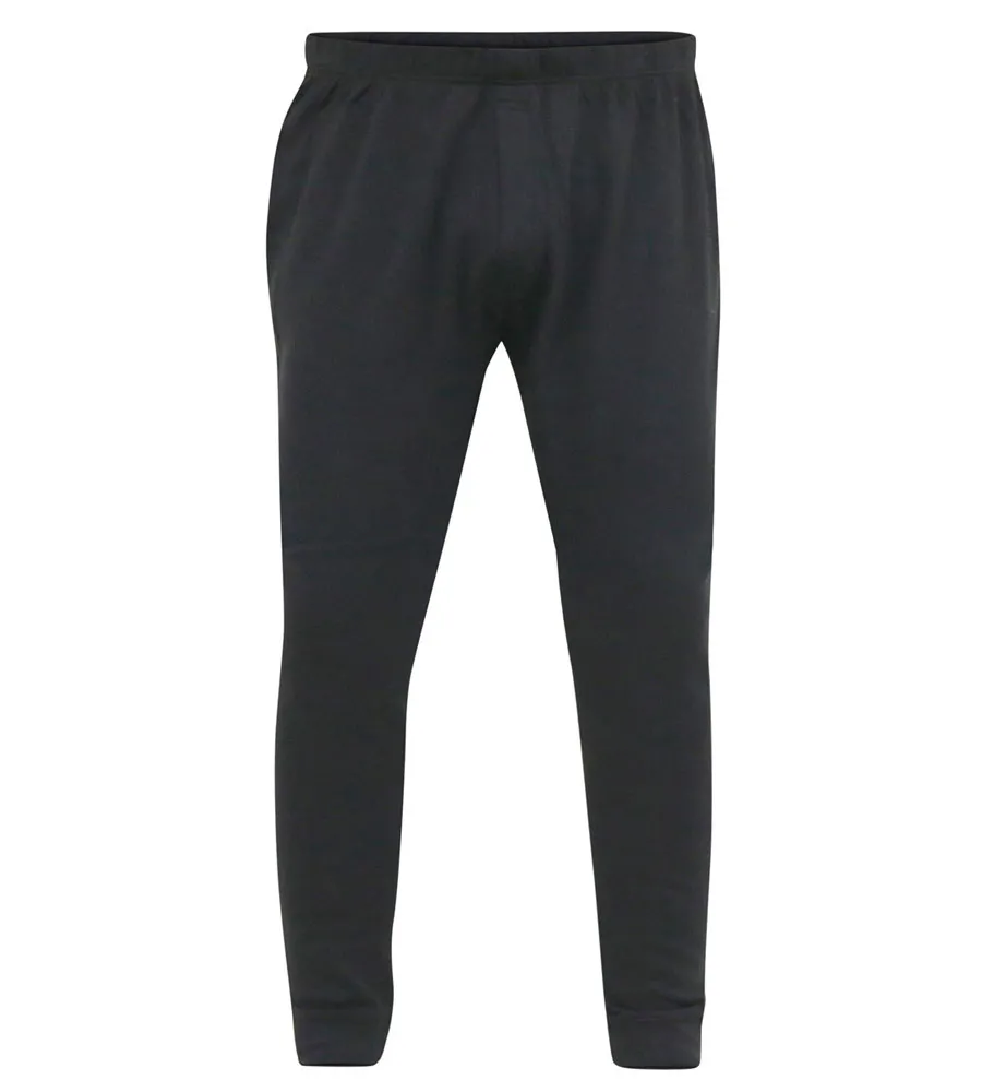 D555 Men's Black Thermal Long Johns Pants (Boston)