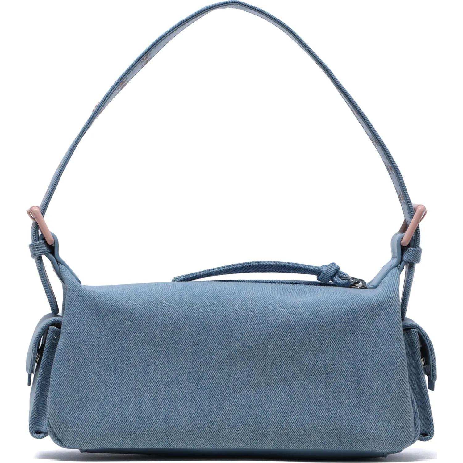 Denim Bag for Women with Eyelet Details