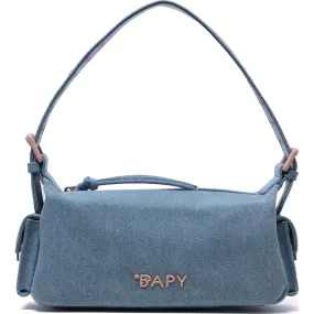 Denim Bag for Women with Eyelet Details