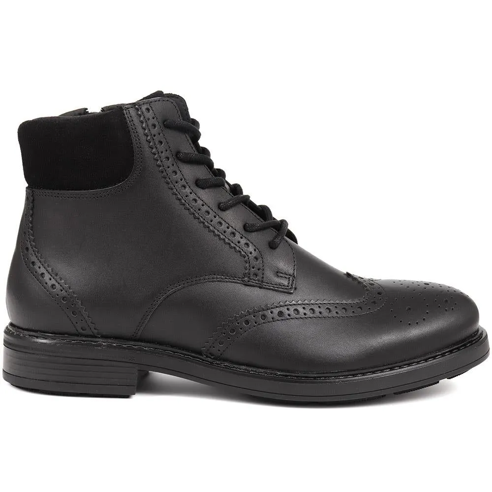 Deon Brogue Leather Boots - DEON / 324 500