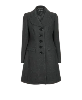 Dolce & Gabbana Coat with Oversized Buttons - Shop Now