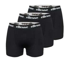 Ellesse Black Hali Boxer Shorts 3 Pack