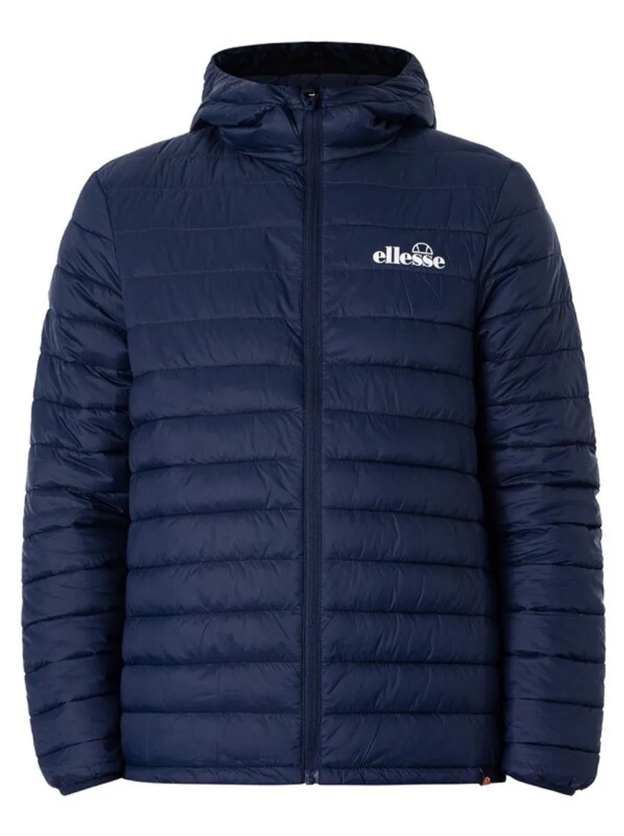 Navy Ellesse Hooded Mazzini Padded Puffer Jacket