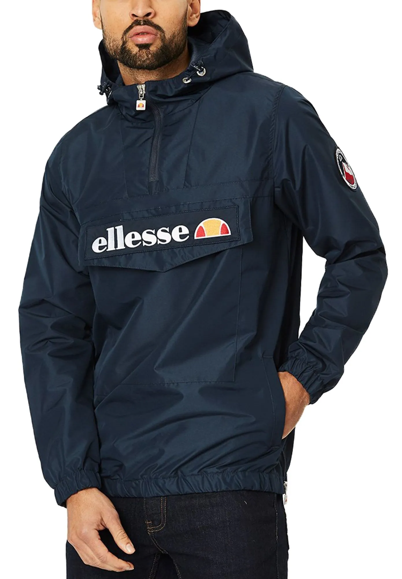 Ellesse Mont 2 Overhead Anorak Jacket in Navy