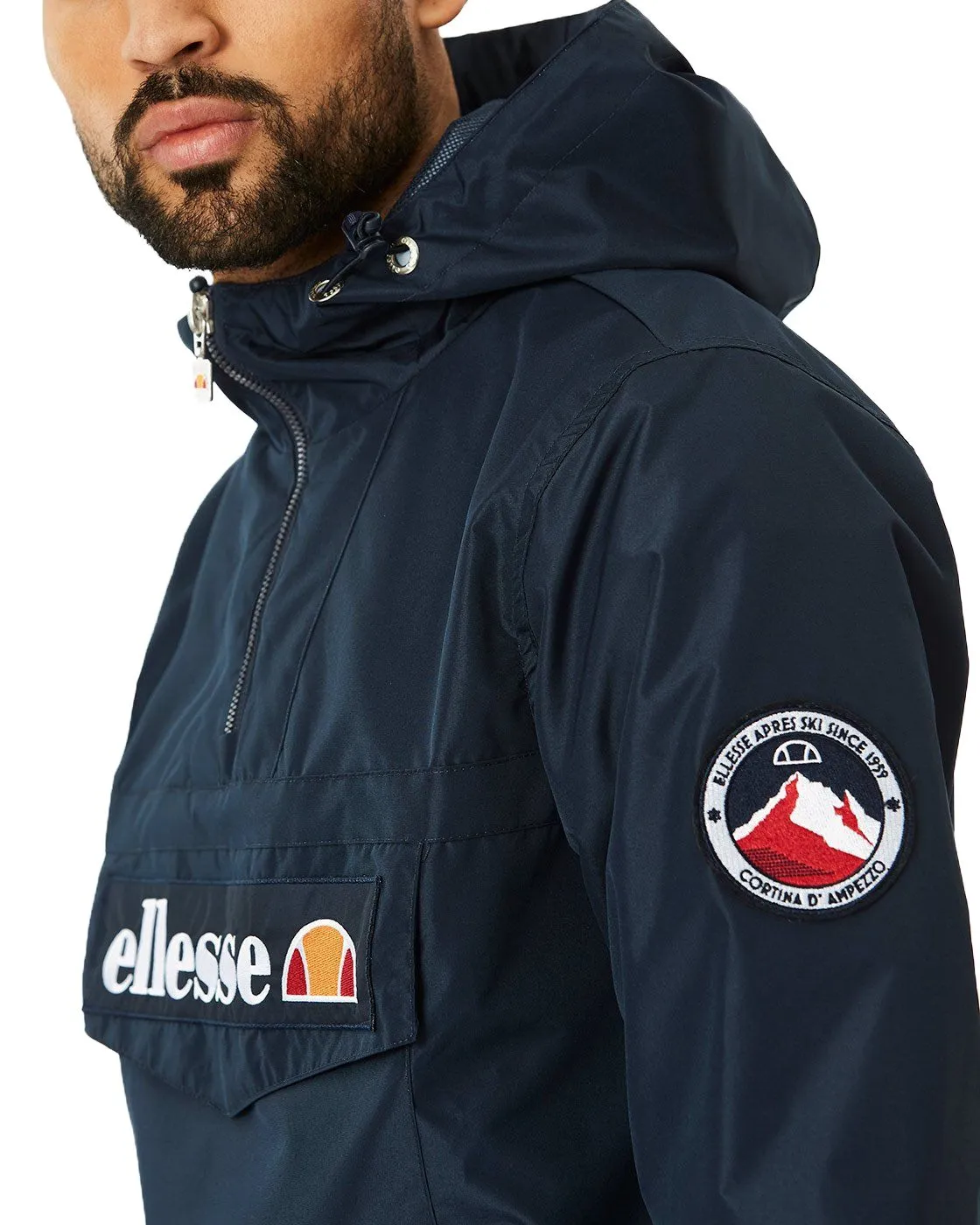 Ellesse Mont 2 Overhead Anorak Jacket in Navy