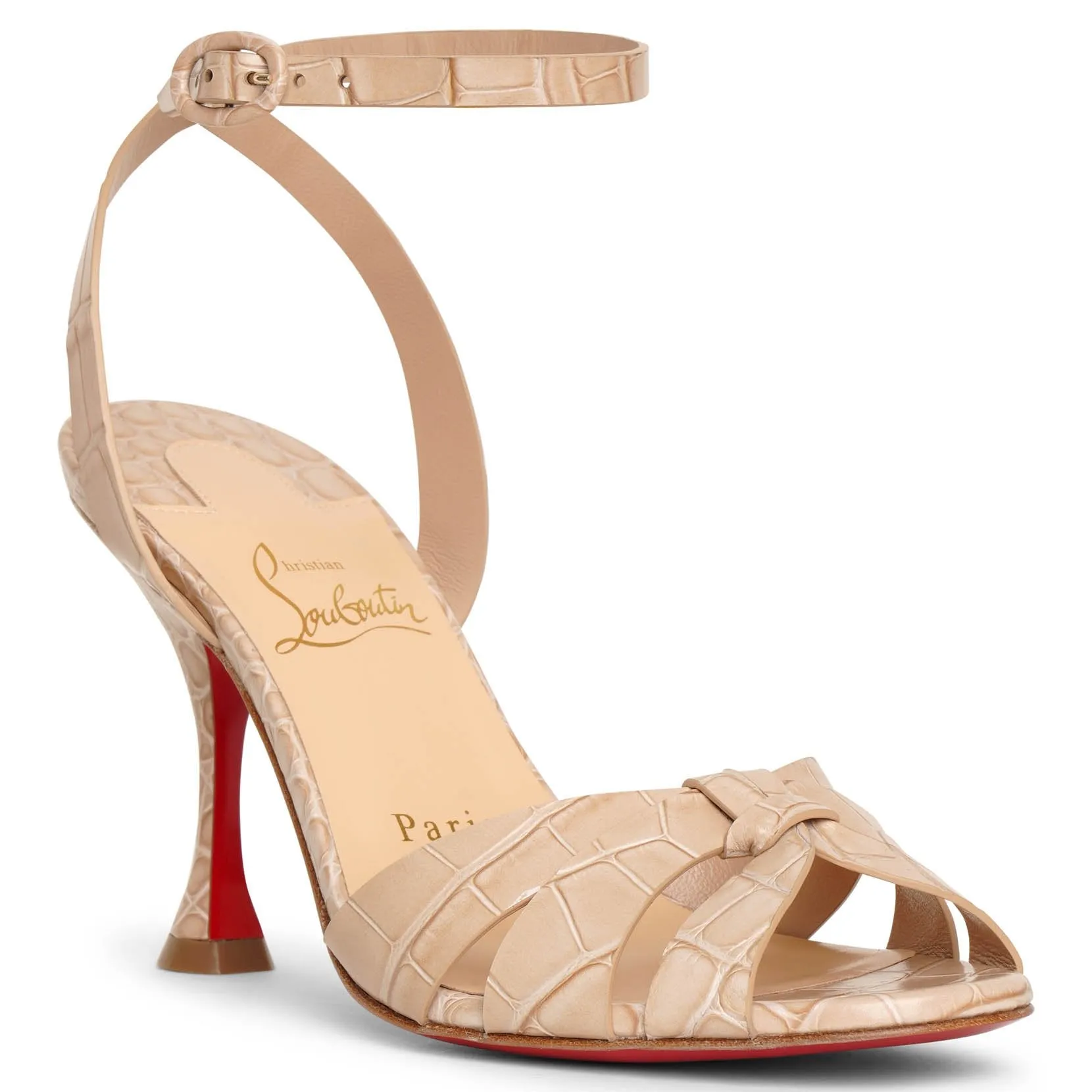 Embossed sandals from Christian Louboutin New Trezuma 85