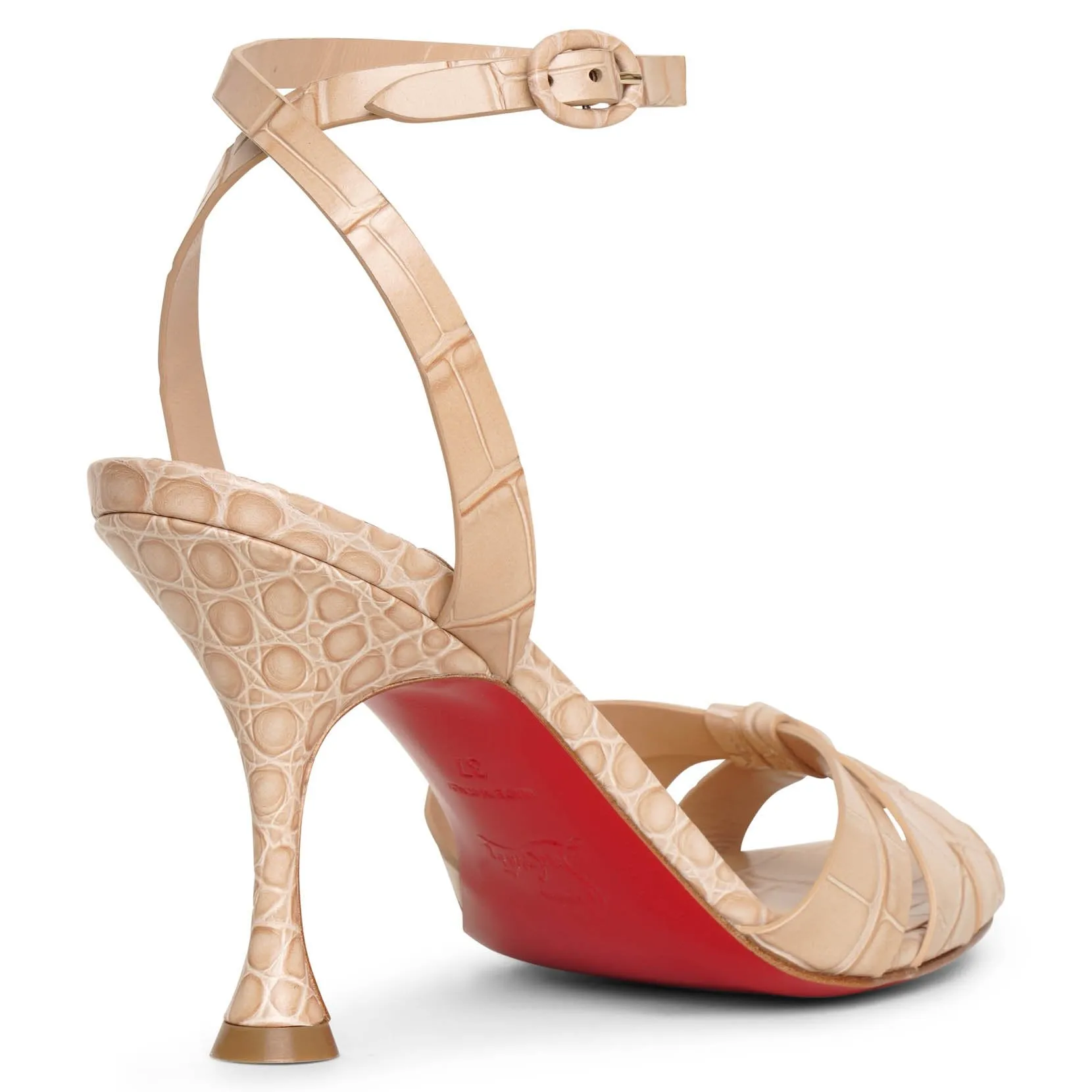 Embossed sandals from Christian Louboutin New Trezuma 85