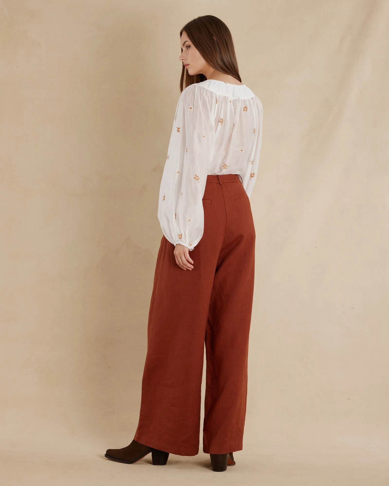 Eugene Linen Pant - Natural