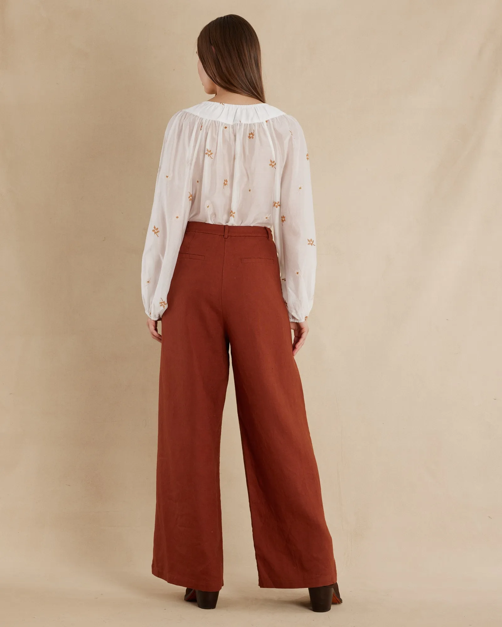 Eugene Linen Pant - Natural