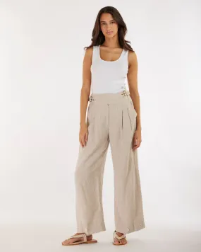 Eugene Linen Pant in Natural Color