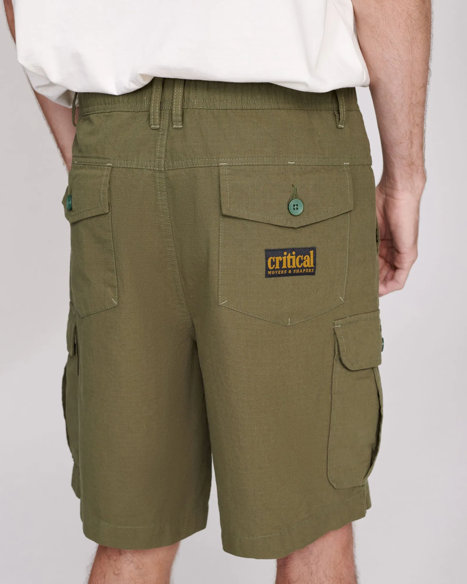 Explore Utility Shorts in Fatigue Color