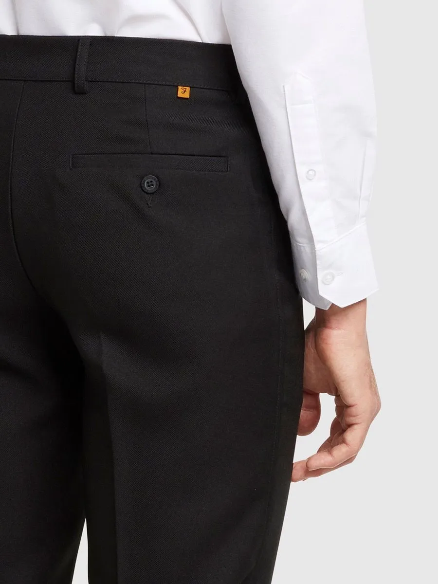 Farah Roachman Frog Pocket Trousers in Black