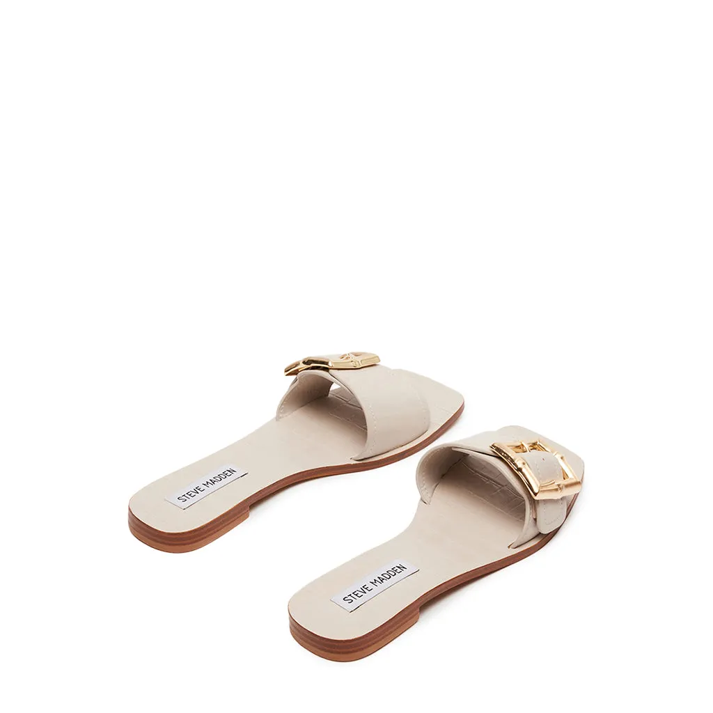 Farrah Beige Leather Sandals - Shop Now