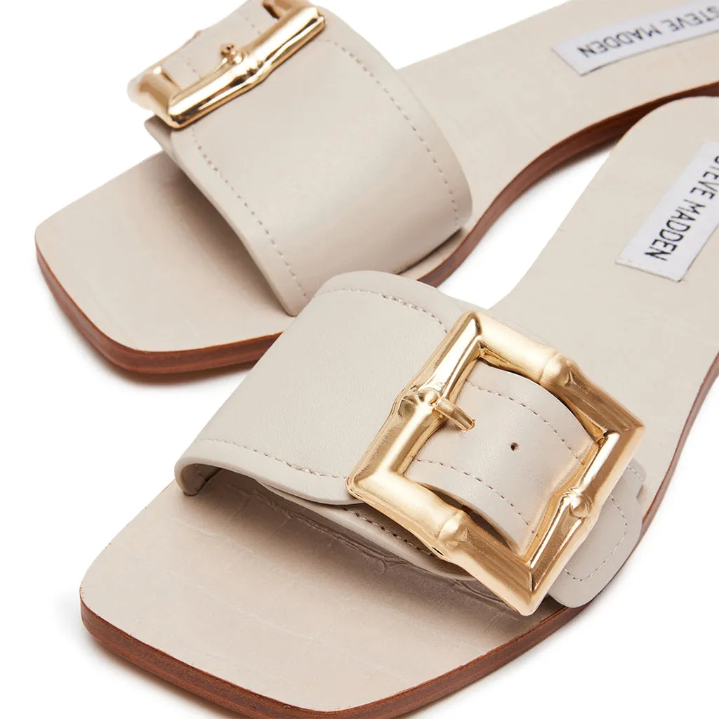 Farrah Beige Leather Sandals - Shop Now