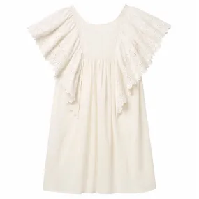 Vintage White Hibiscus Dress by Faune Child