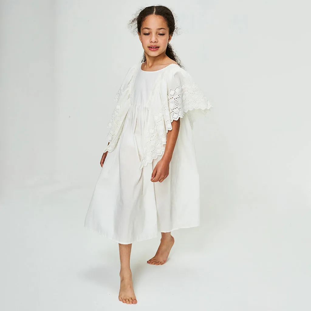 Vintage White Hibiscus Dress by Faune Child