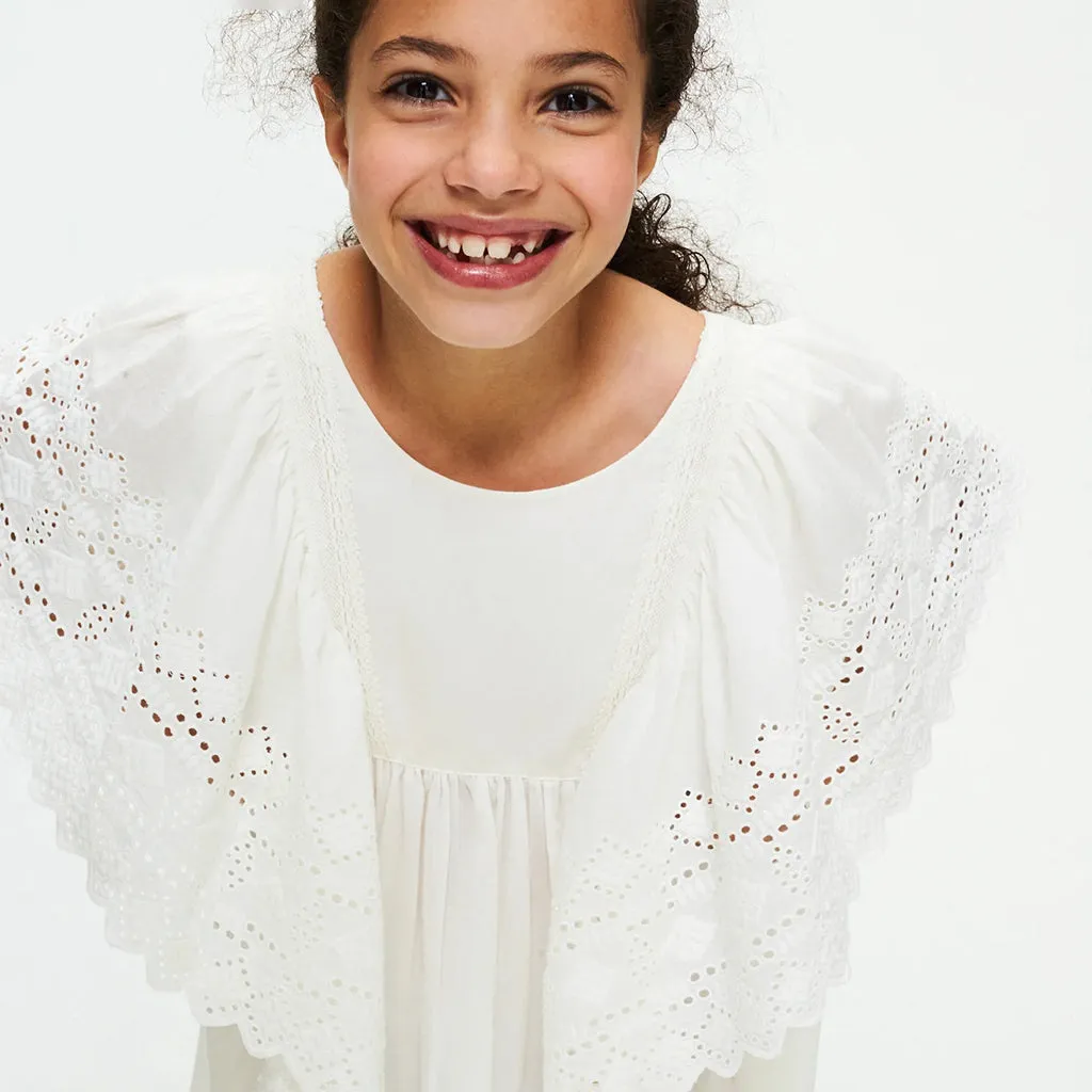 Vintage White Hibiscus Dress by Faune Child