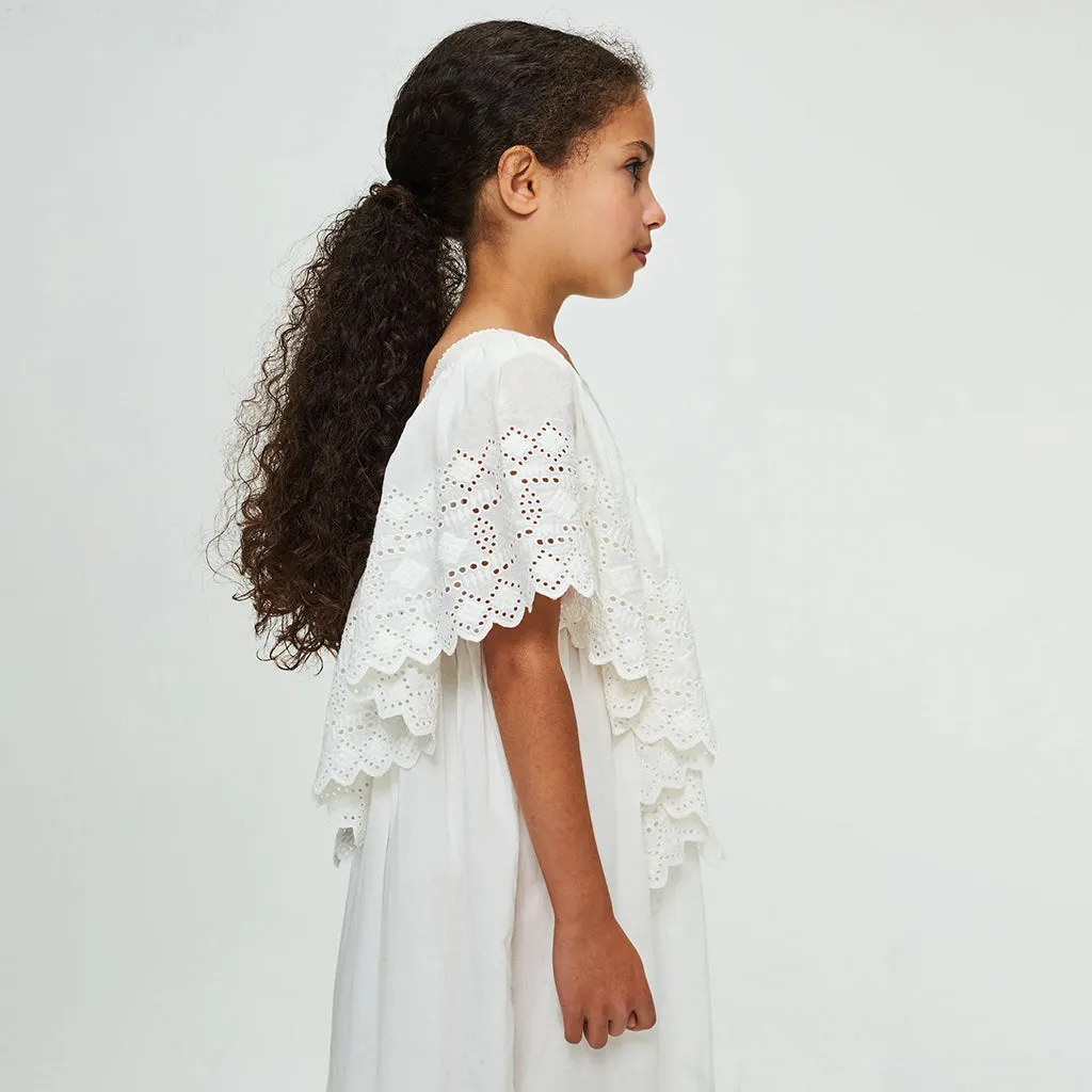 Vintage White Hibiscus Dress by Faune Child