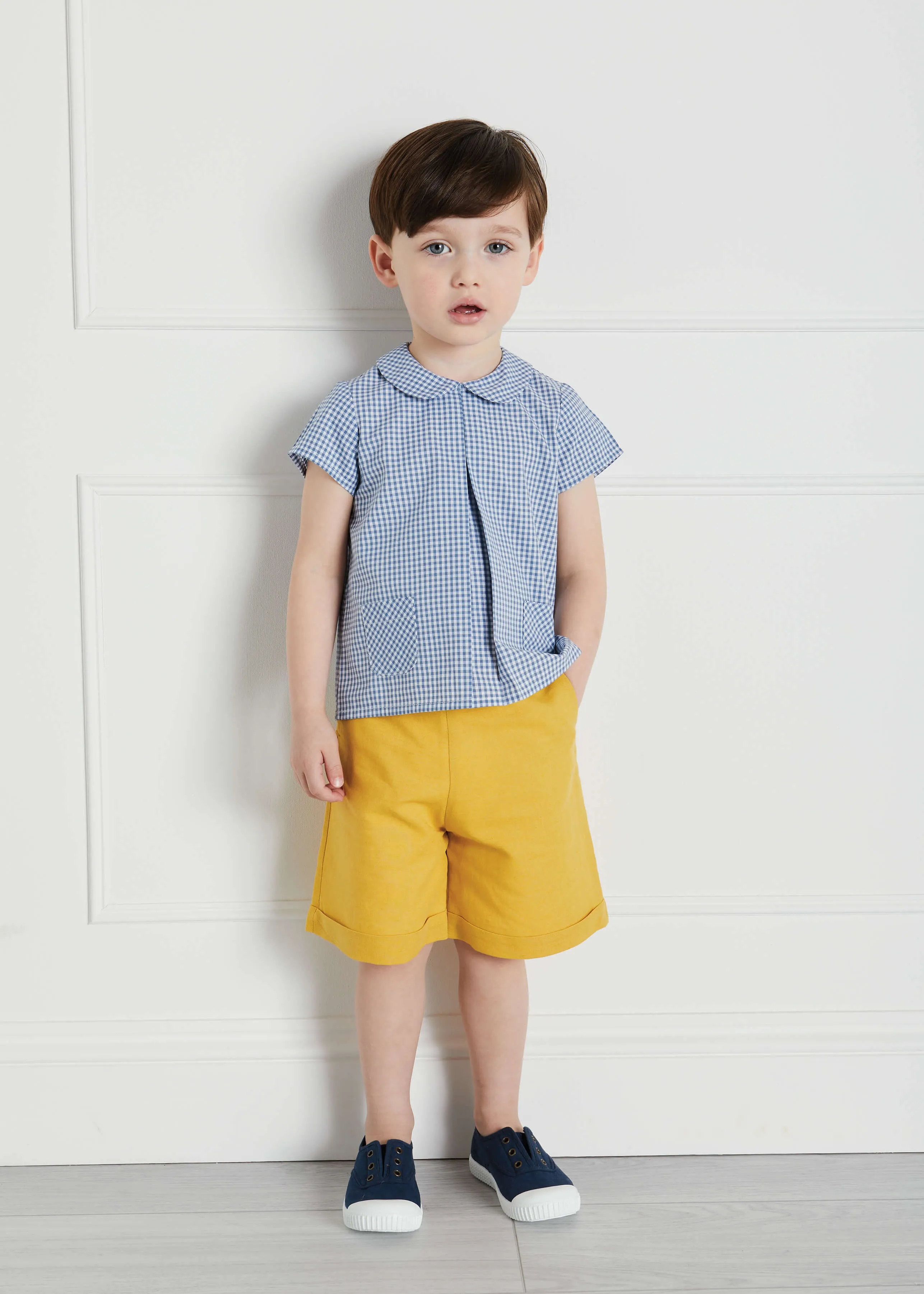 Mustard Elasticated Waist Shorts for Toddlers (18mths-3yrs)