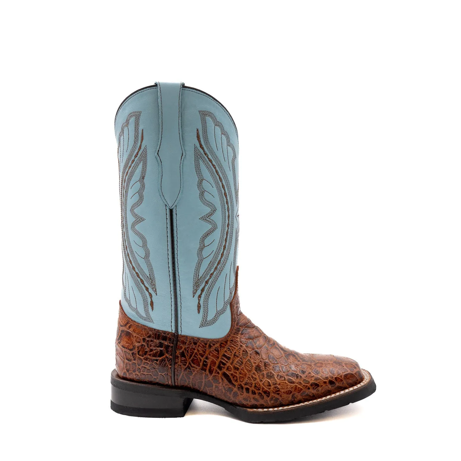 Ferrini Women's Turtle Cowboy Boots in Cigar Leather