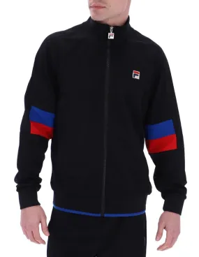 Fila Fischer Color Blocked Track Jacket Black Blue