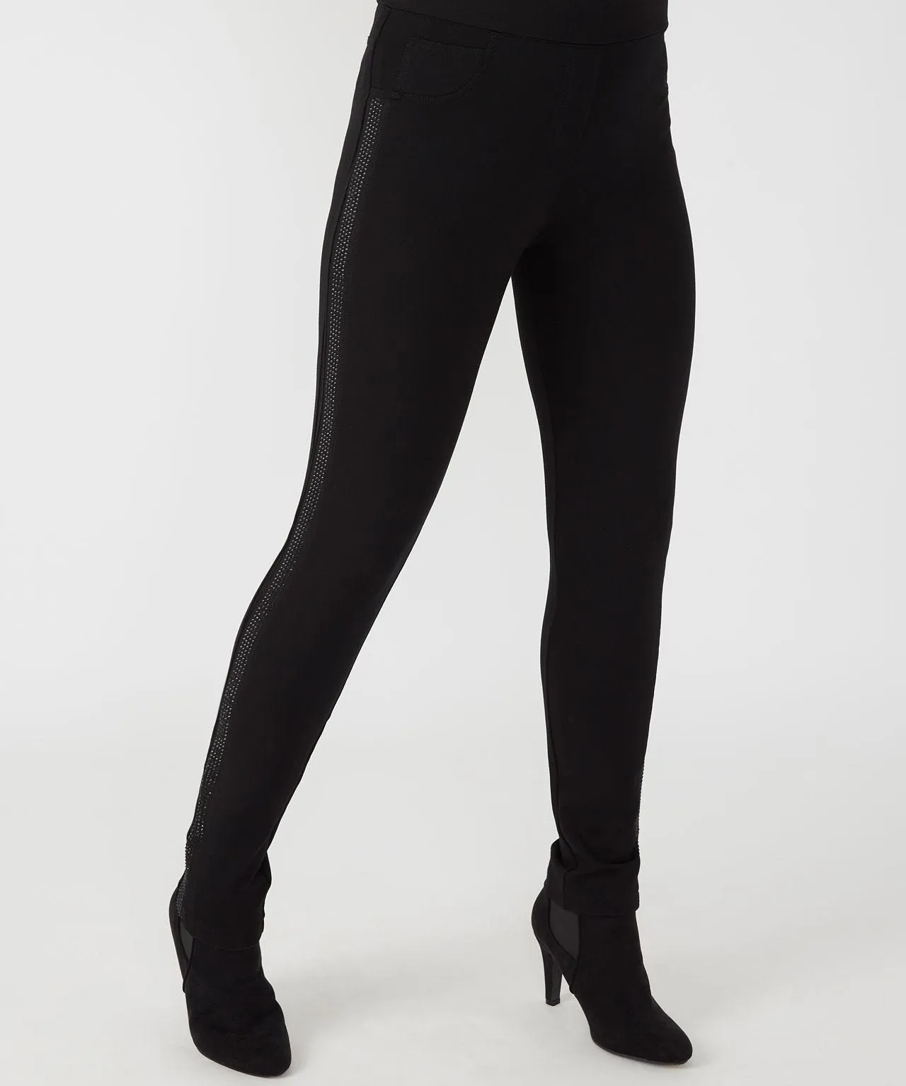 First Avenue Ponte Leggings with Sparkle Detail