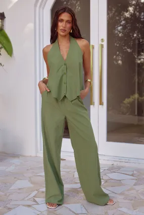 Florene Pant in Khaki