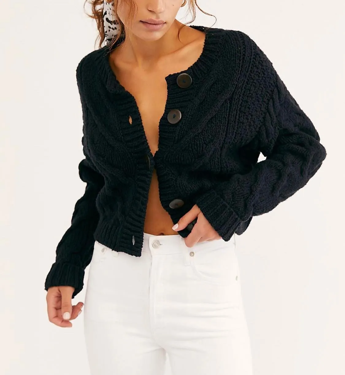 Long Sleeve Cotton Cardigans | Casual Office Style | Free People