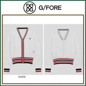 Long Sleeve Plain Logo Cardigans - G FORE Street Style