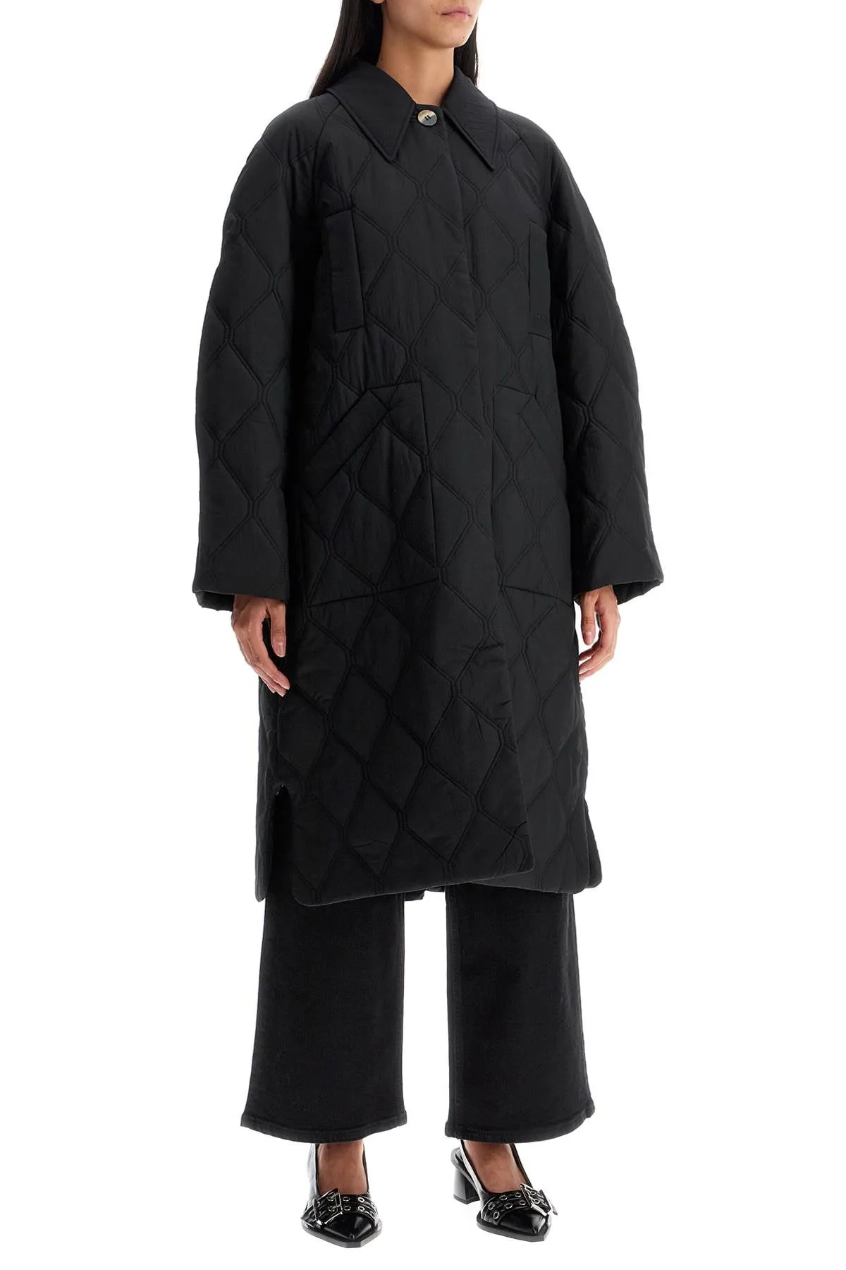 GANNI Quilted Padded Coat