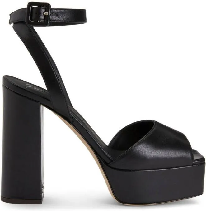 Black Giuseppe Zanotti New Betty Platform Sandals