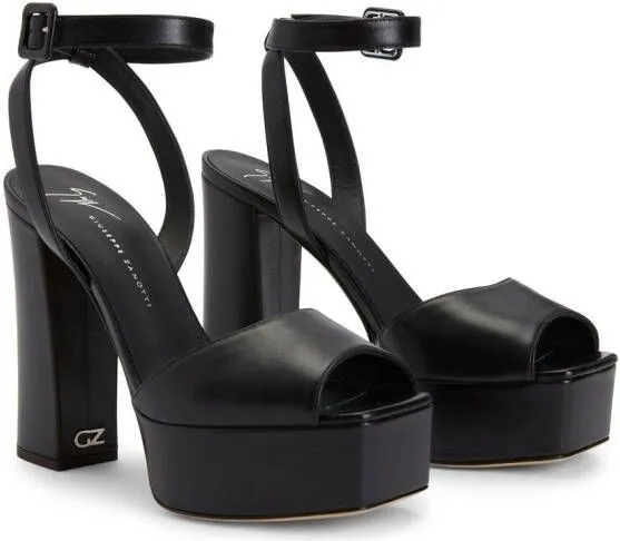 Black Giuseppe Zanotti New Betty Platform Sandals