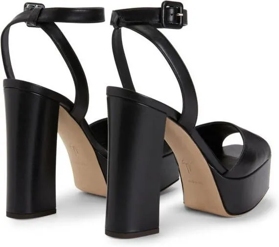 Black Giuseppe Zanotti New Betty Platform Sandals