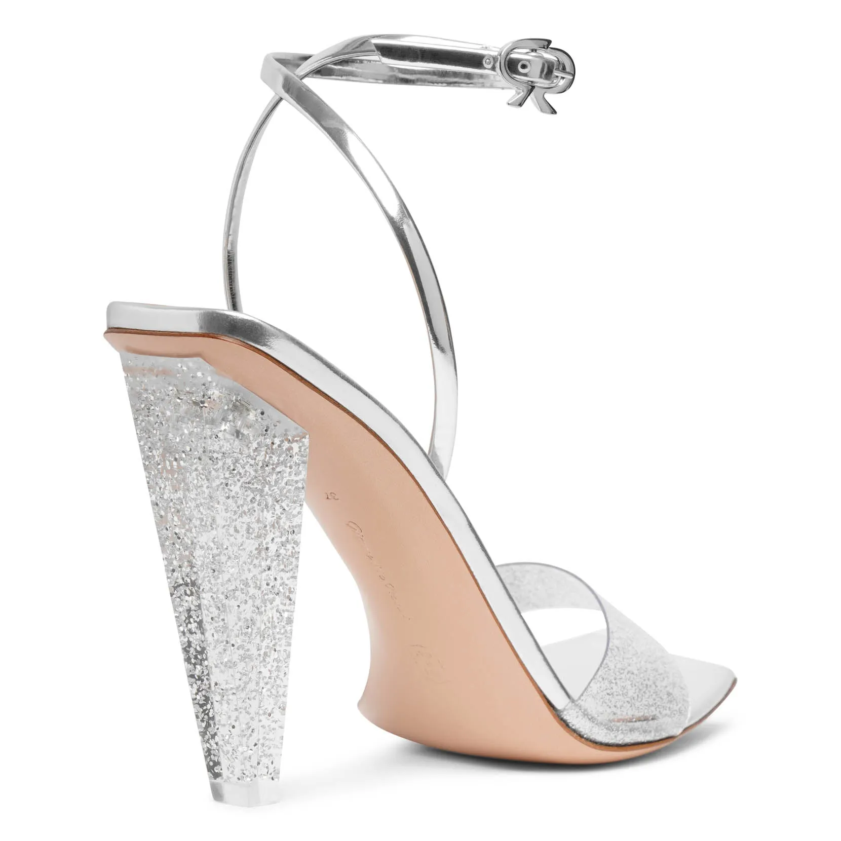 Glitter sandals by Gianvito Rossi Odyssey plexi