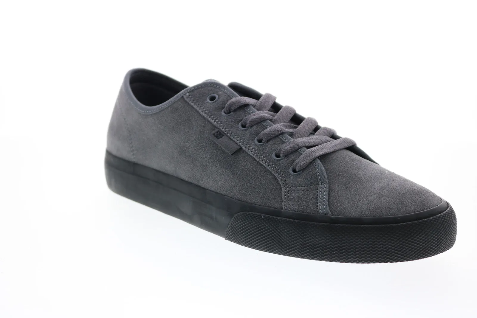 Gray Suede Skate Sneakers Shoes for Men - DC Manual Leather ADYS300679-GYB