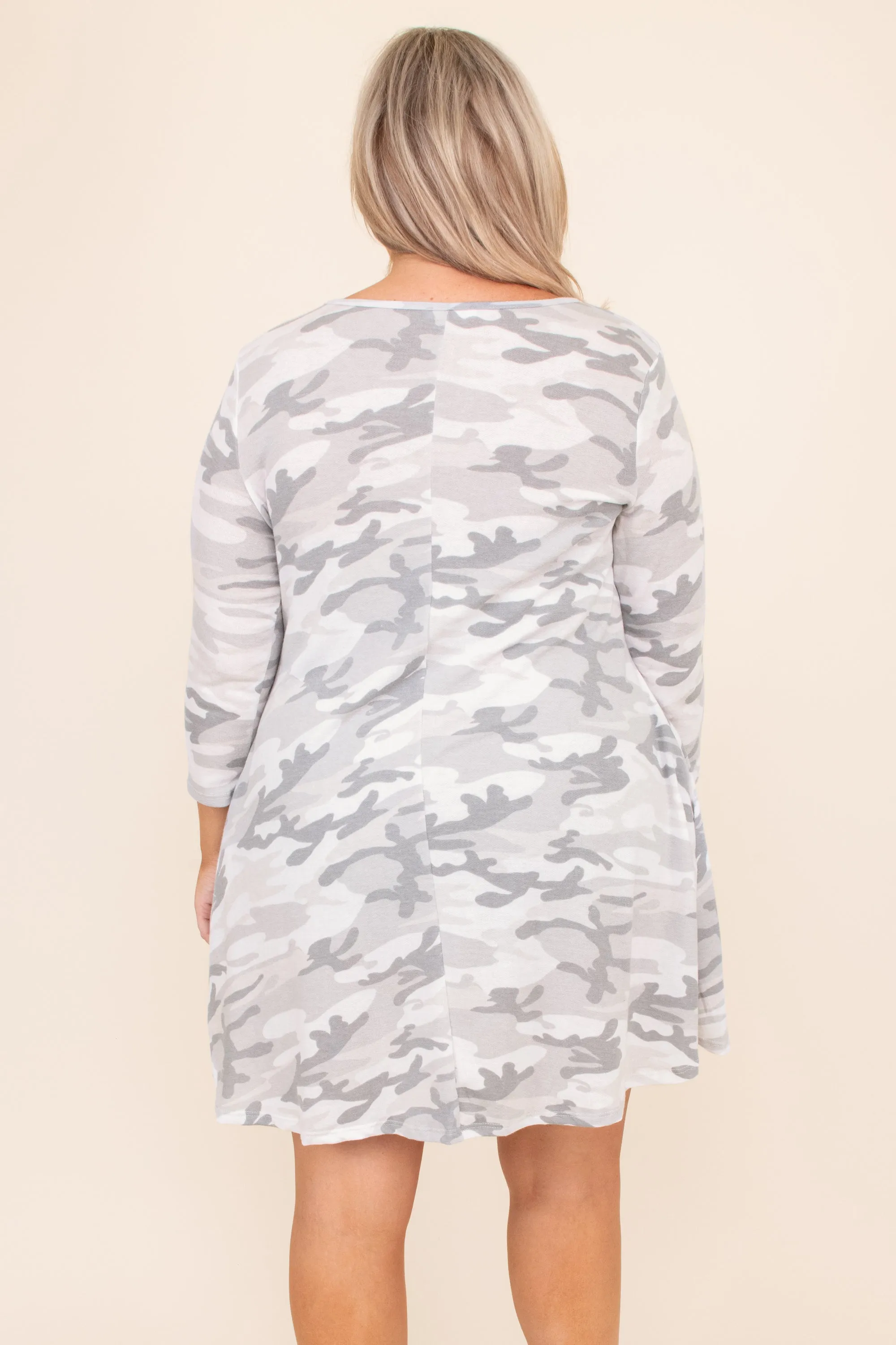 Grey Camo Dress for Searching