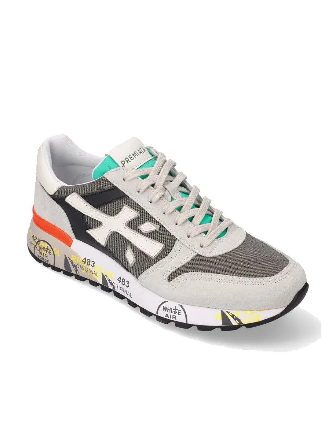 Grey Premiata Men's Sneakers Mick 6166