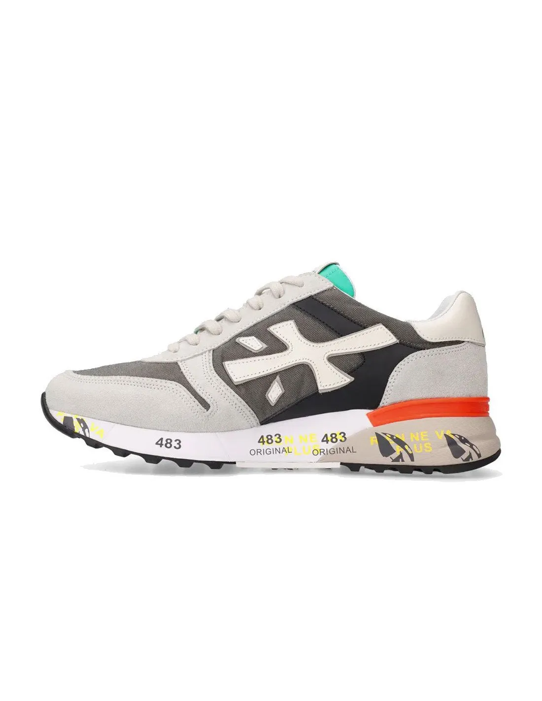 Grey Premiata Men's Sneakers Mick 6166