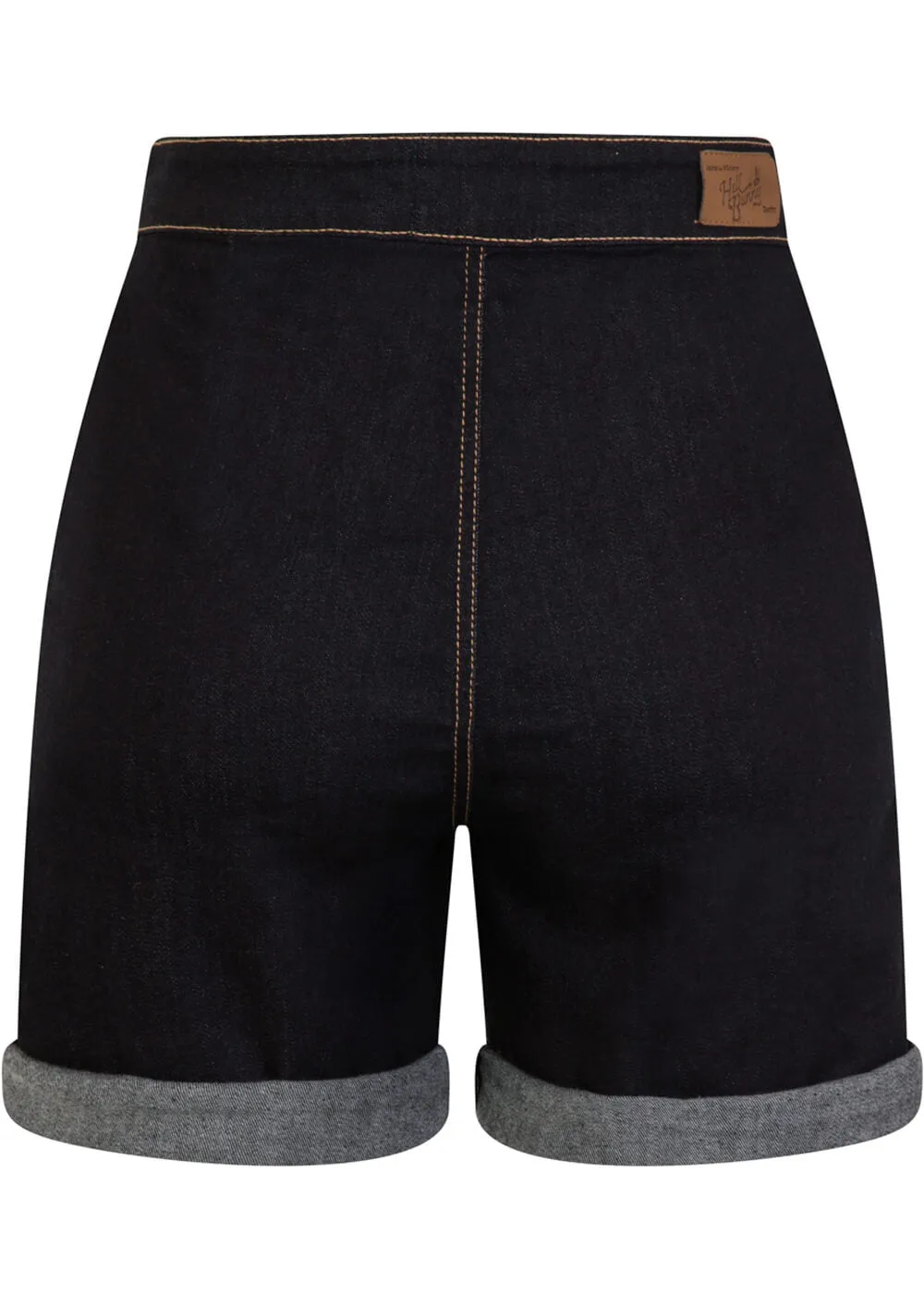 Yaz Denim 40's Navy Shorts Hell Bunny