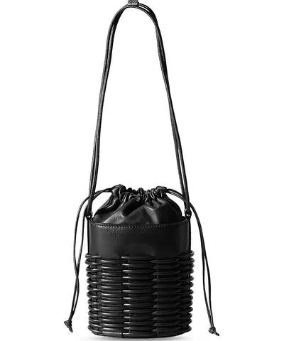 Hereu Pinar Braided Detail Drawstring Bucket Bag