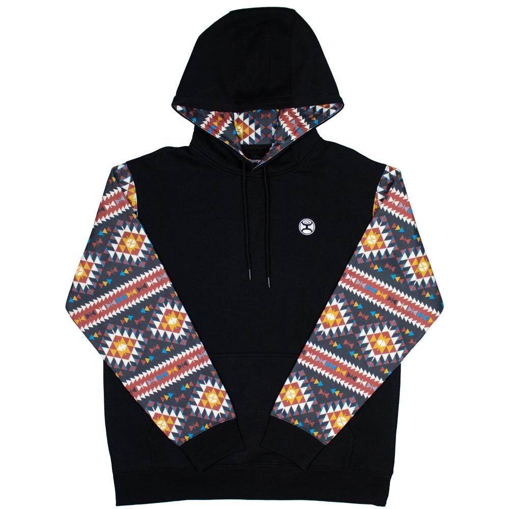 Black/Red Aztec Pattern Hoody by Hooey Men's Summit