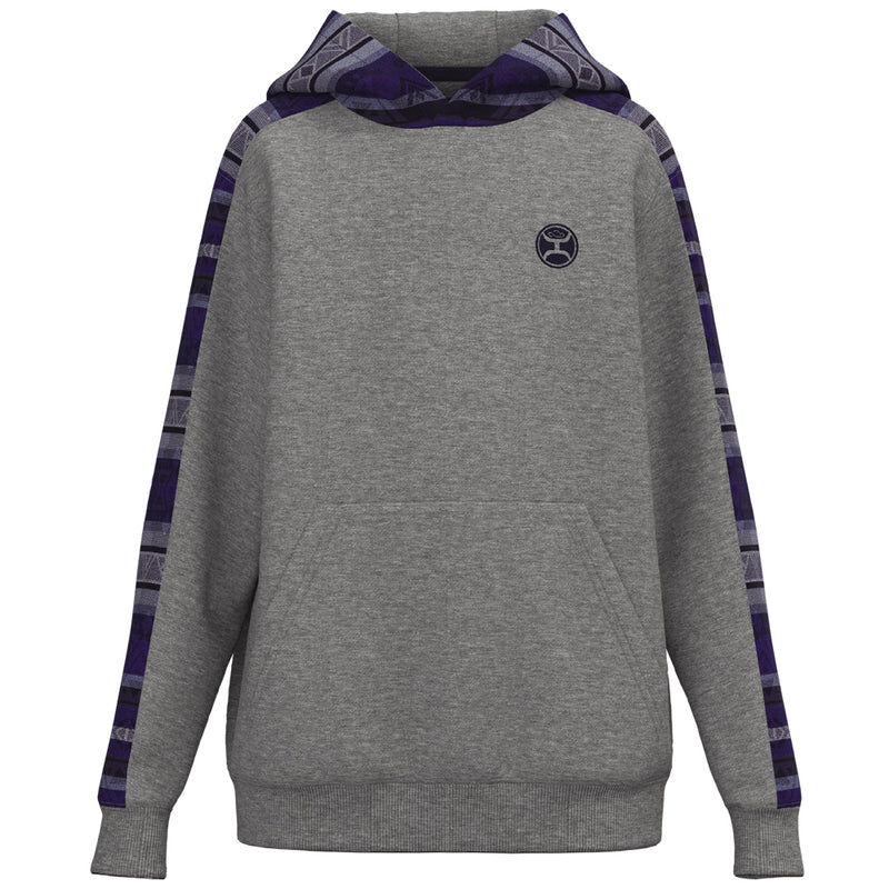 Hooey Youth Canyon Aztec Hoody Grey